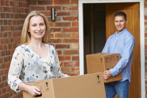 A storage and removal van ready for a household load quote