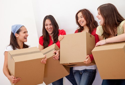 Business stock stored securely with mobile self storage in Downham