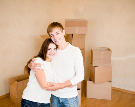 Furniture and boxes prepared for a Downham relocation