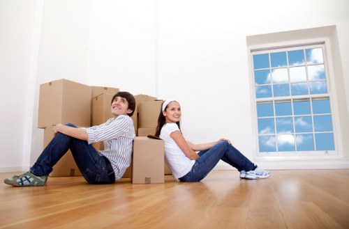 Room-by-room household storage setup in Downham