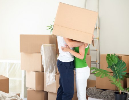 Packing tips for student storage in Downham with labeled boxes and sealed containers
